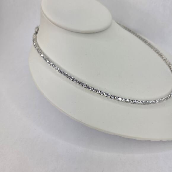Marchesa Cubic Zirconia Tennis Collar Statement Necklace, 16" NEW - Picture 7 of 13